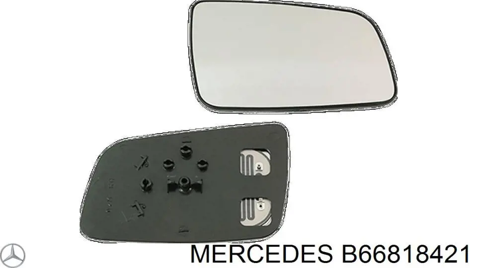 B66818421 Mercedes espejo retrovisor izquierdo