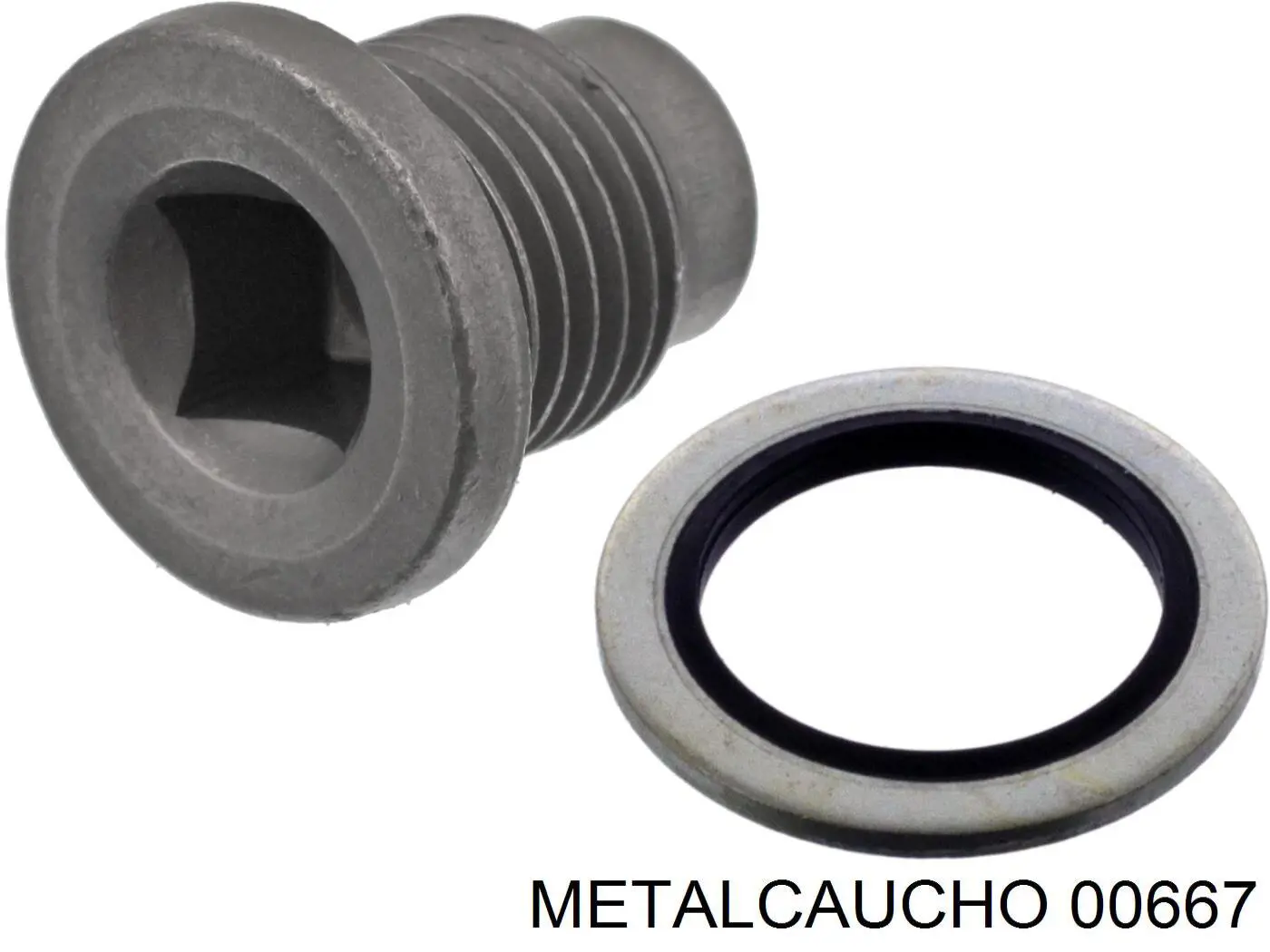 00667 Metalcaucho tapón roscado, colector de aceite