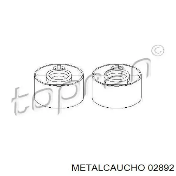 02892 Metalcaucho silentblock de suspensión delantero inferior