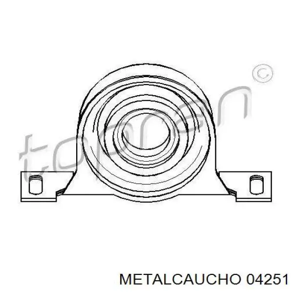 04251 Metalcaucho suspensión, árbol de transmisión