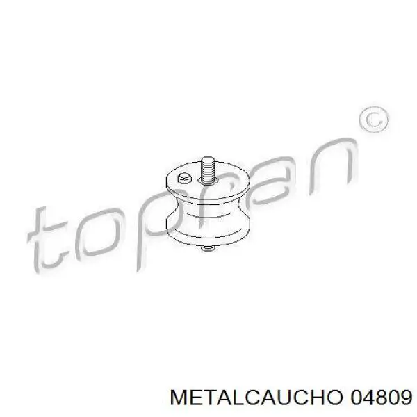 04809 Metalcaucho montaje de transmision (montaje de caja de cambios)