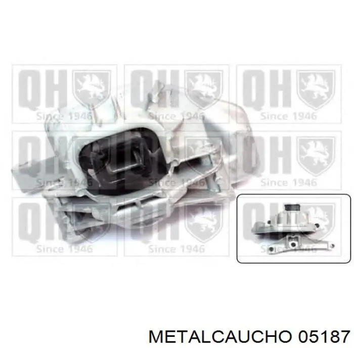 05187 Metalcaucho soporte de motor derecho