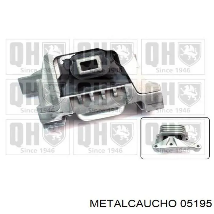 05195 Metalcaucho soporte de motor derecho