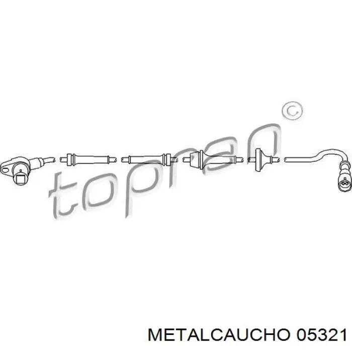 05321 Metalcaucho almoahada (soporte Del Motor Izquierda / Derecha)