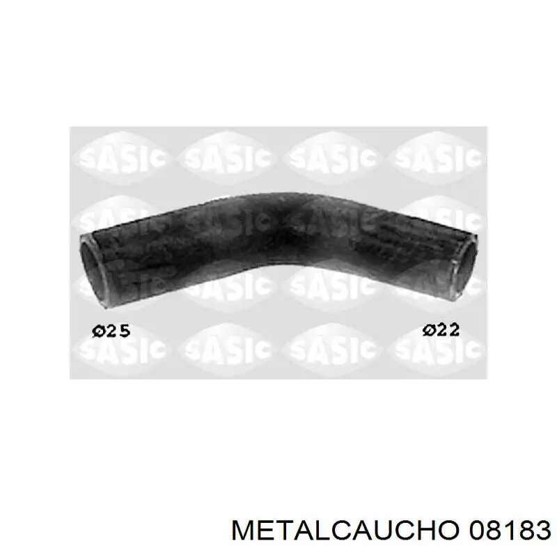 08183 Metalcaucho manguera (conducto del sistema de refrigeración)