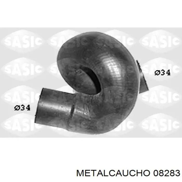 08283 Metalcaucho tubería de radiador arriba