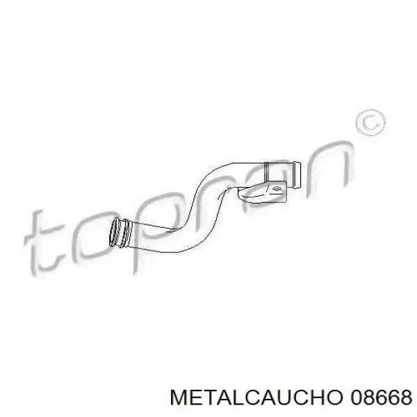 08668 Metalcaucho manguera (conducto del sistema de refrigeración)