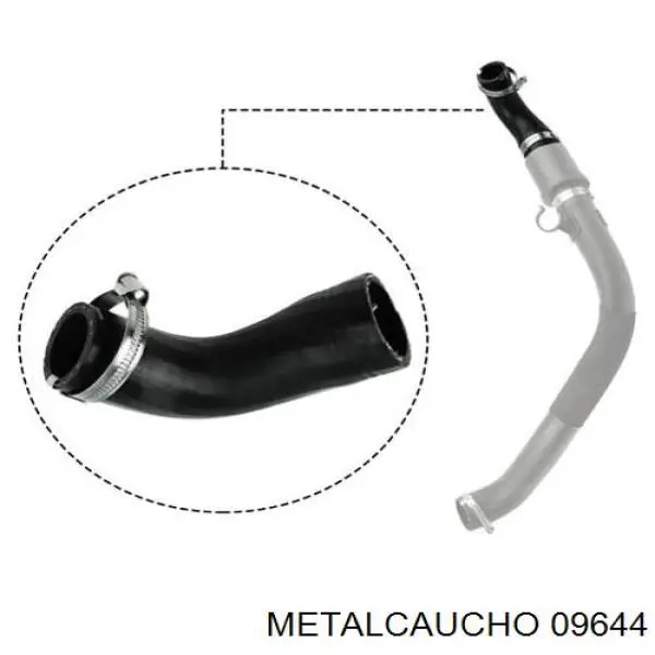  Tubo flexible de aire de sobrealimentación superior izquierdo para Ford Transit V347/8