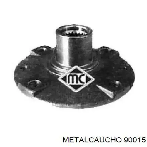 90015 Metalcaucho cubo de rueda delantero