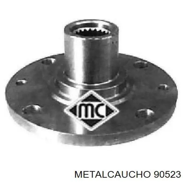 90523 Metalcaucho cubo de rueda trasero