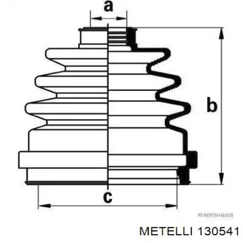  Fuelle, árbol de transmisión delantero exterior para Volvo V50 MW