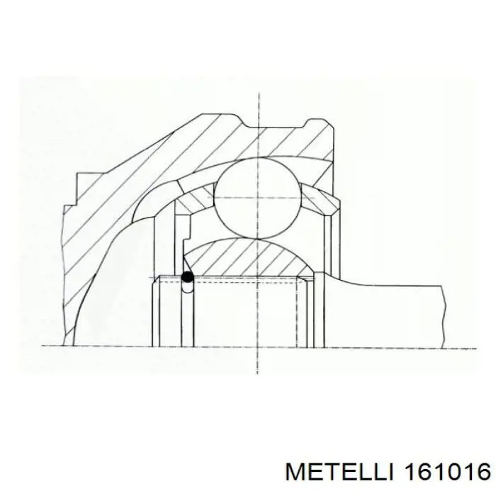 16-1016 Metelli junta homocinética interior trasera