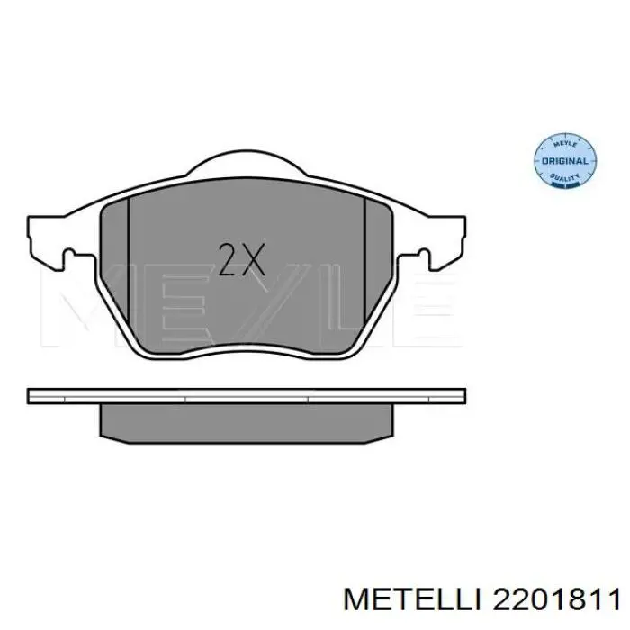 22-0181-1 Metelli pastillas de freno delanteras