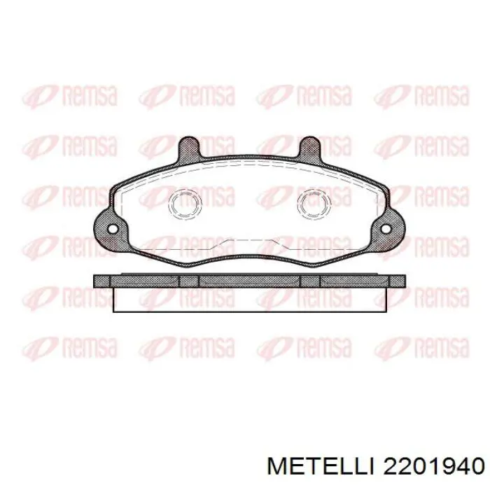 22-0194-0 Metelli pastillas de freno delanteras