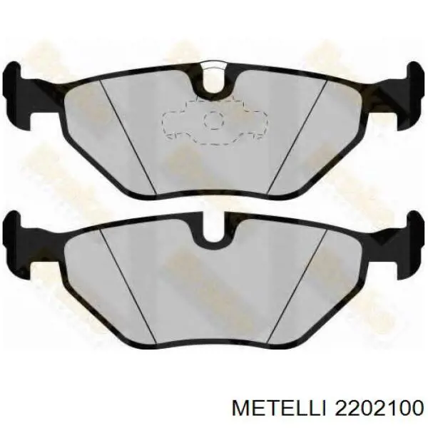 22-0210-0 Metelli pastillas de freno traseras