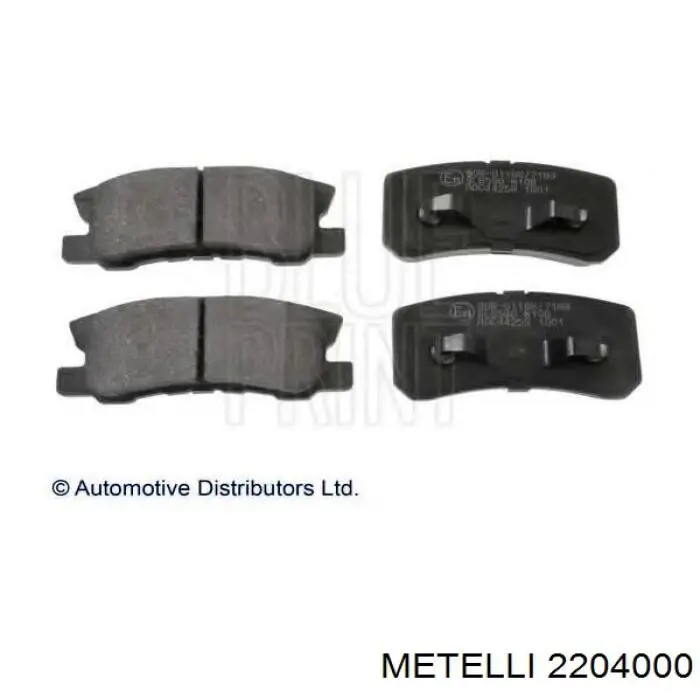 22-0400-0 Metelli pastillas de freno traseras