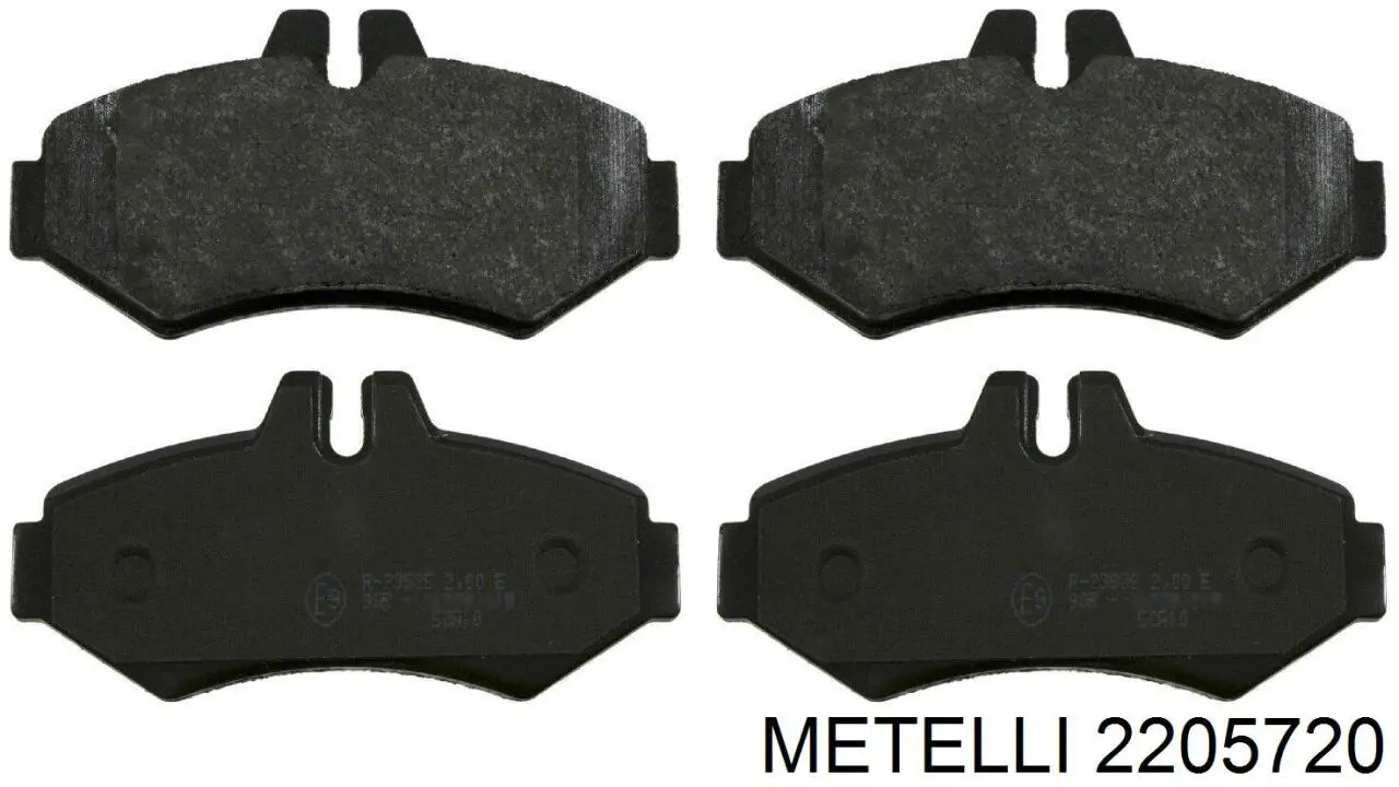 22-0572-0 Metelli pastillas de freno traseras