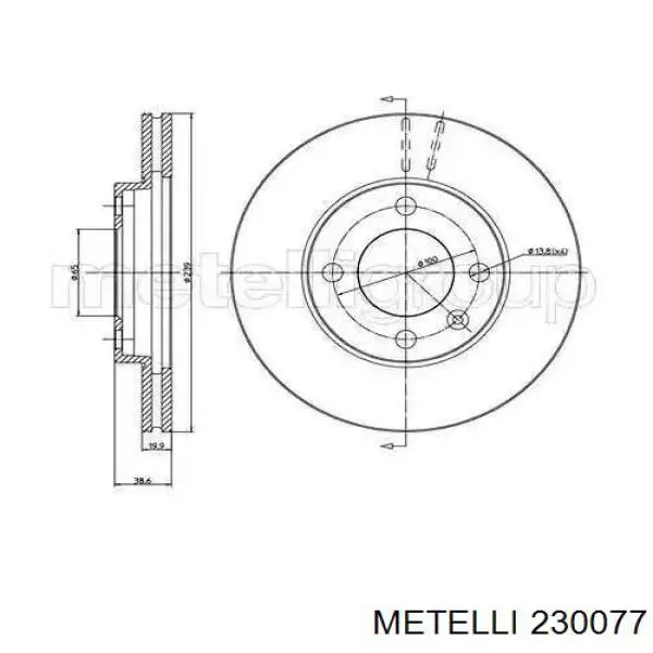 5426184 Fiat/Alfa/Lancia disco de freno trasero