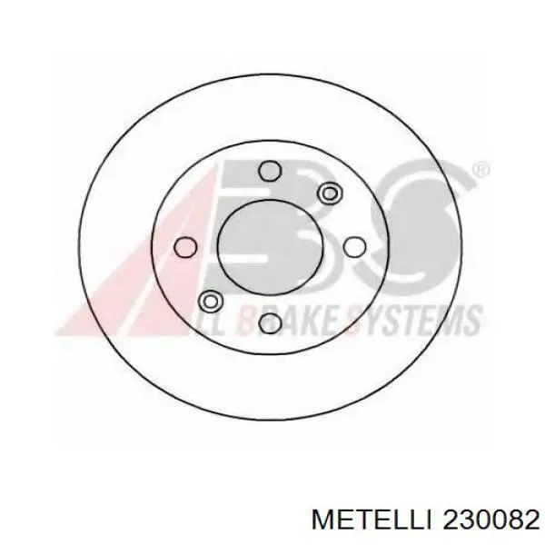 23-0082 Metelli freno de disco delantero