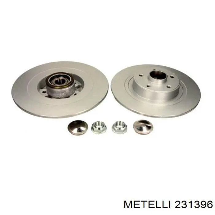 23-1396 Metelli disco de freno trasero