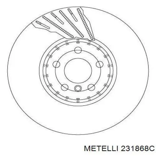 23-1868C Metelli freno de disco delantero