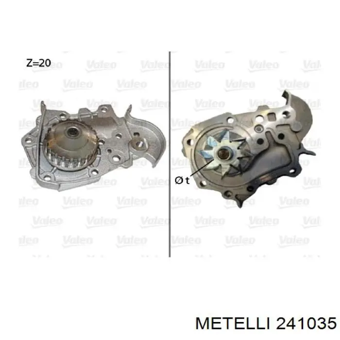 24-1035 Metelli bomba de agua