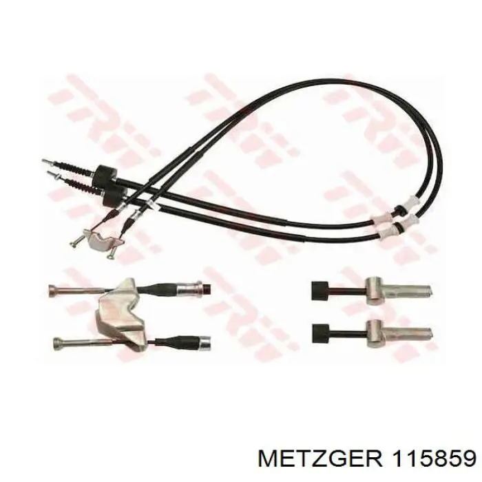 11.5859 Metzger cable de freno de mano trasero derecho/izquierdo