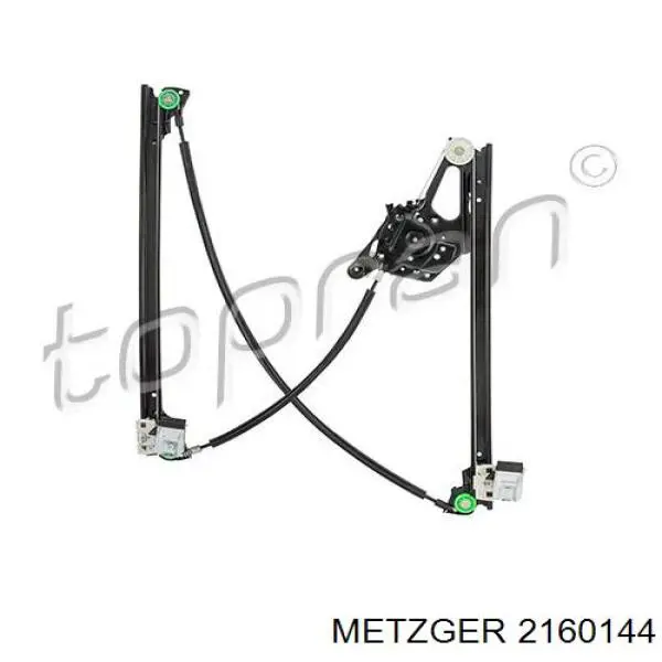 2160144 Metzger mecanismo de elevalunas, puerta delantera derecha