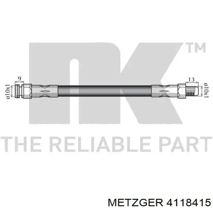  Latiguillo de freno delantero para Alfa Romeo 164 164