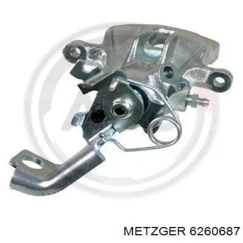 6260687 Metzger pinza de freno trasera izquierda