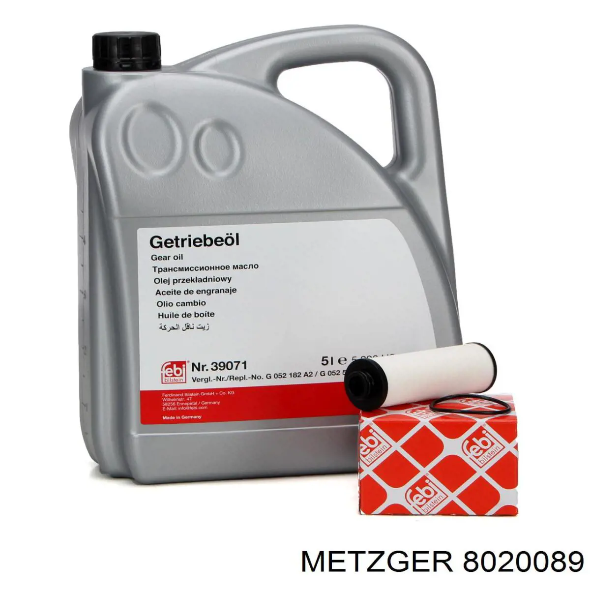 8020089 Metzger filtro hidráulico, transmisión automática