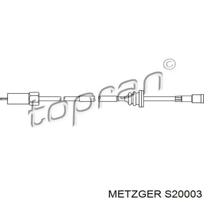  Cable Para Velocimetro para Opel Tigra S93