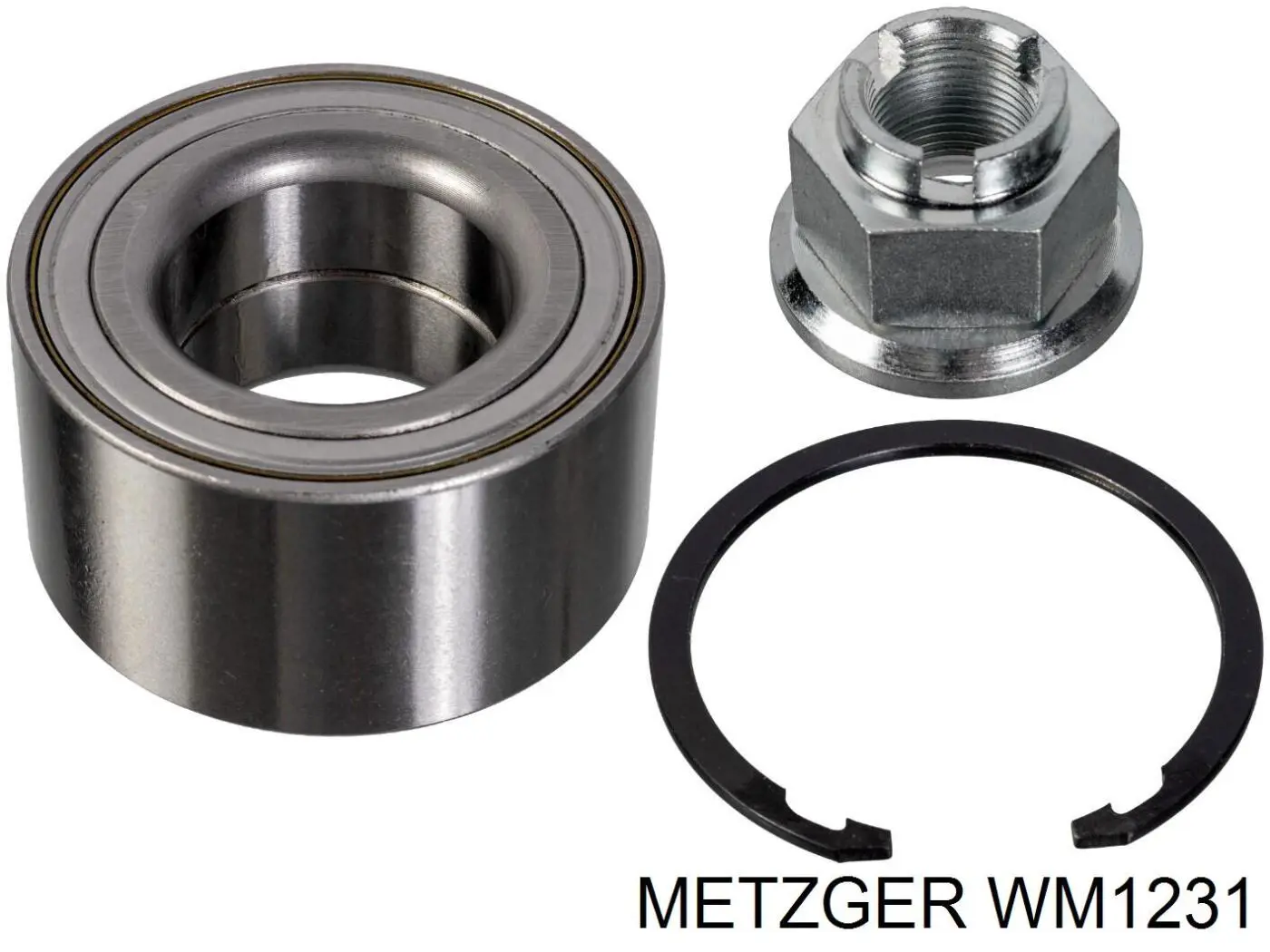 WM 1231 Metzger cojinete de rueda delantero