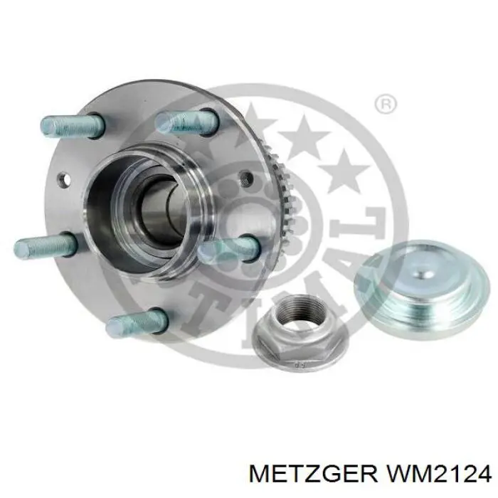 WM 2124 Metzger cubo de rueda trasero