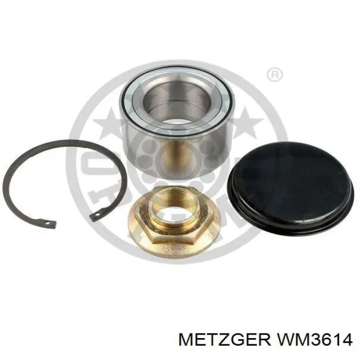 WM 3614 Metzger cojinete de rueda trasero