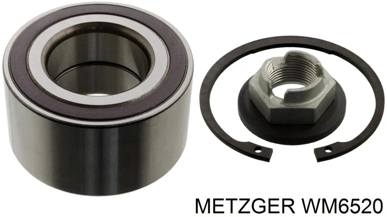 WM 6520 Metzger cojinete de rueda delantero