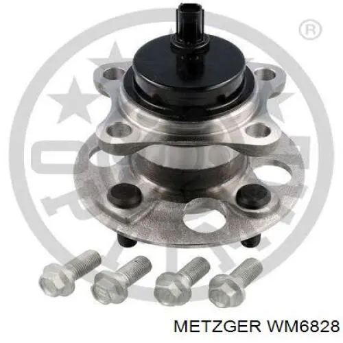 WM6828 Metzger cubo de rueda trasero