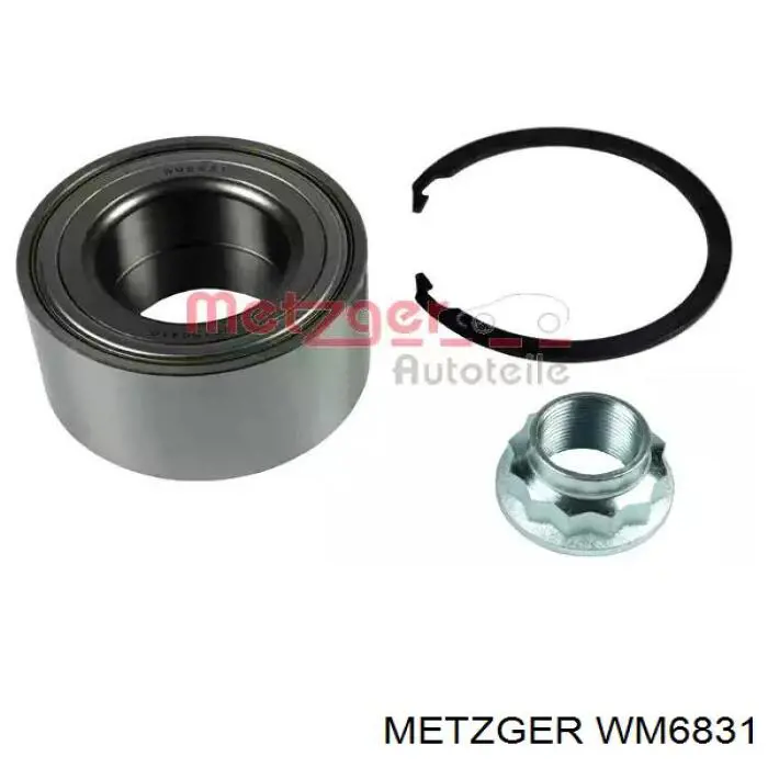 WM 6831 Metzger cojinete de rueda delantero