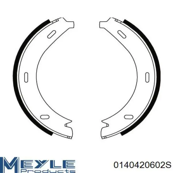 0140420602S Meyle juego de zapatas de frenos, freno de estacionamiento