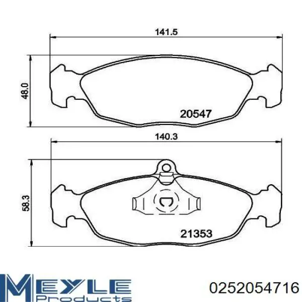  Pastillas de freno delanteras para Opel Tigra S93