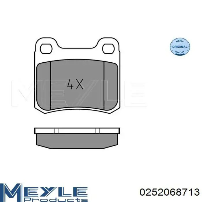 1617274680 Peugeot/Citroen pastillas de freno traseras