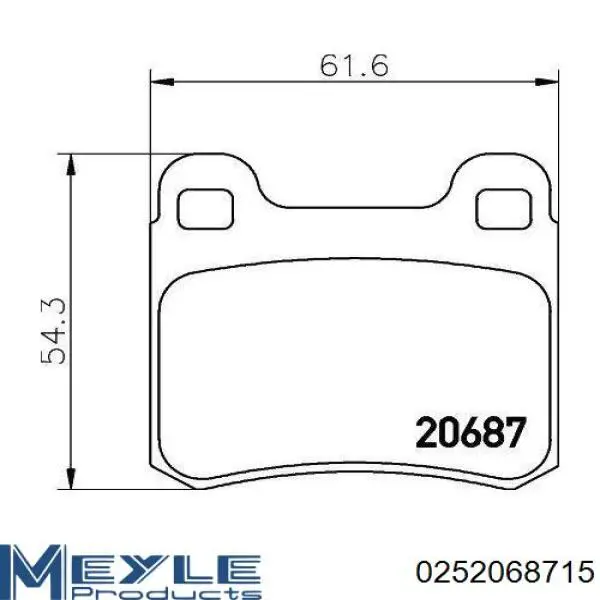  Pastillas de freno traseras para Mercedes E W124