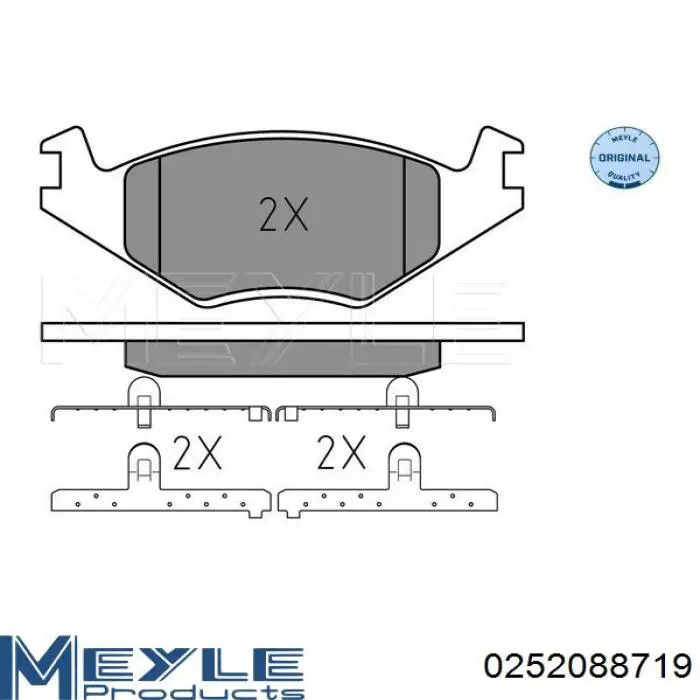  Pastillas de freno delanteras para Volkswagen Santana 32B