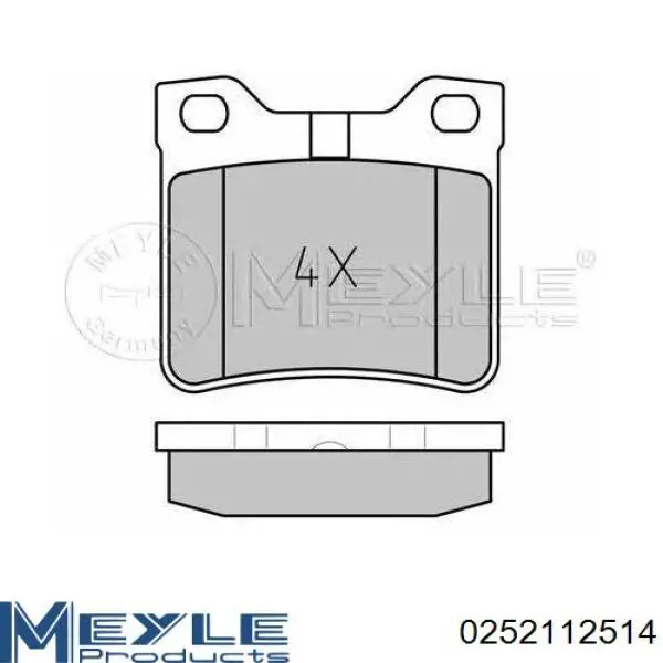  Pastillas de freno traseras para Mitsubishi Galant 6 