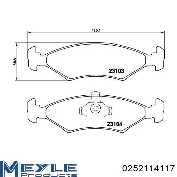  Pastillas de freno delanteras para Ford Transit T