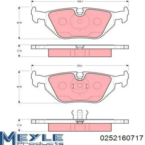  Pastillas de freno traseras para BMW 3 E36