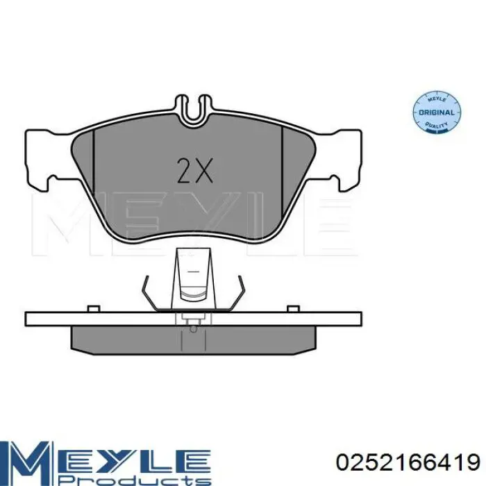  Pastillas de freno delanteras para Mercedes CLK C208