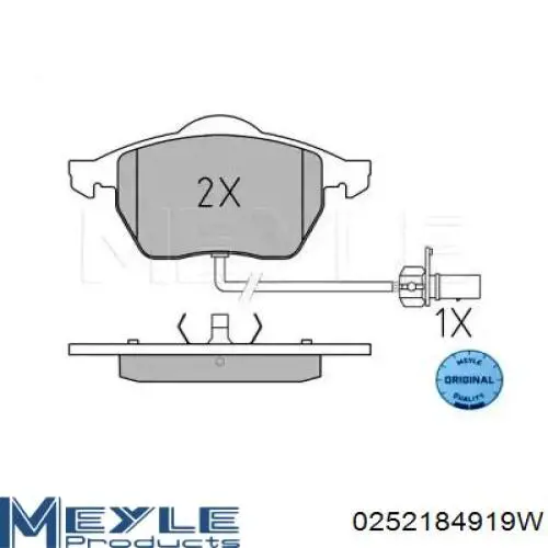 YM212K021AA Ford pastillas de freno delanteras