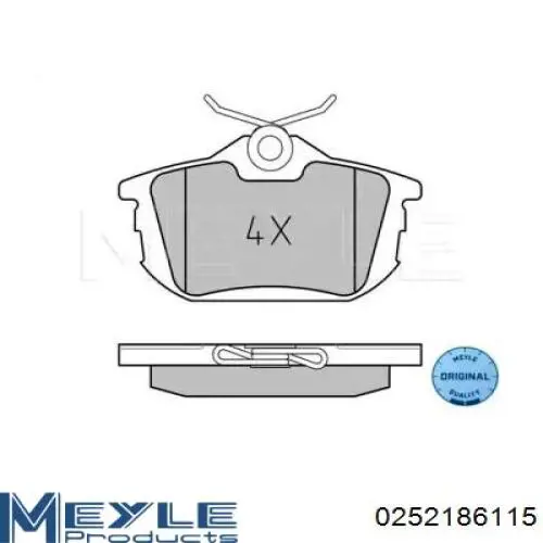  Pastillas de freno traseras para Volvo S40 1 