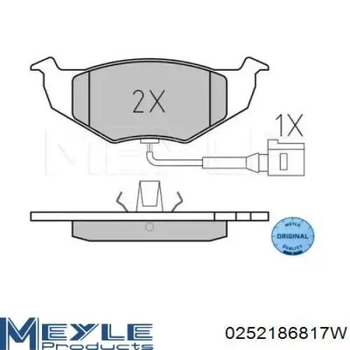 BPA0609.11 Open Parts pastillas de freno delanteras